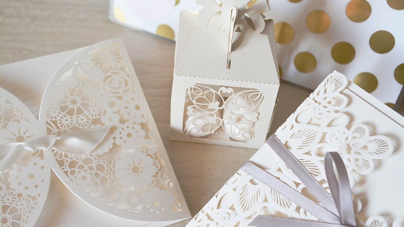 White paper wedding decorations